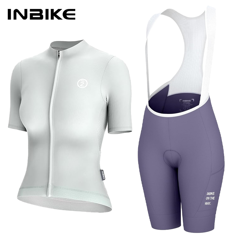 Cycling Commuter Clothing - Zestaw kolarski damski INBIKE: koszulka rowerowa
