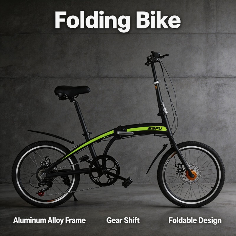 Commuting With Bike - Rower składany 20 cali - Lekki