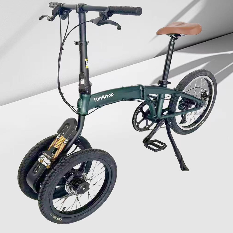 Commuting With Bike - Rower składany z podwójnymi przednimi kołami