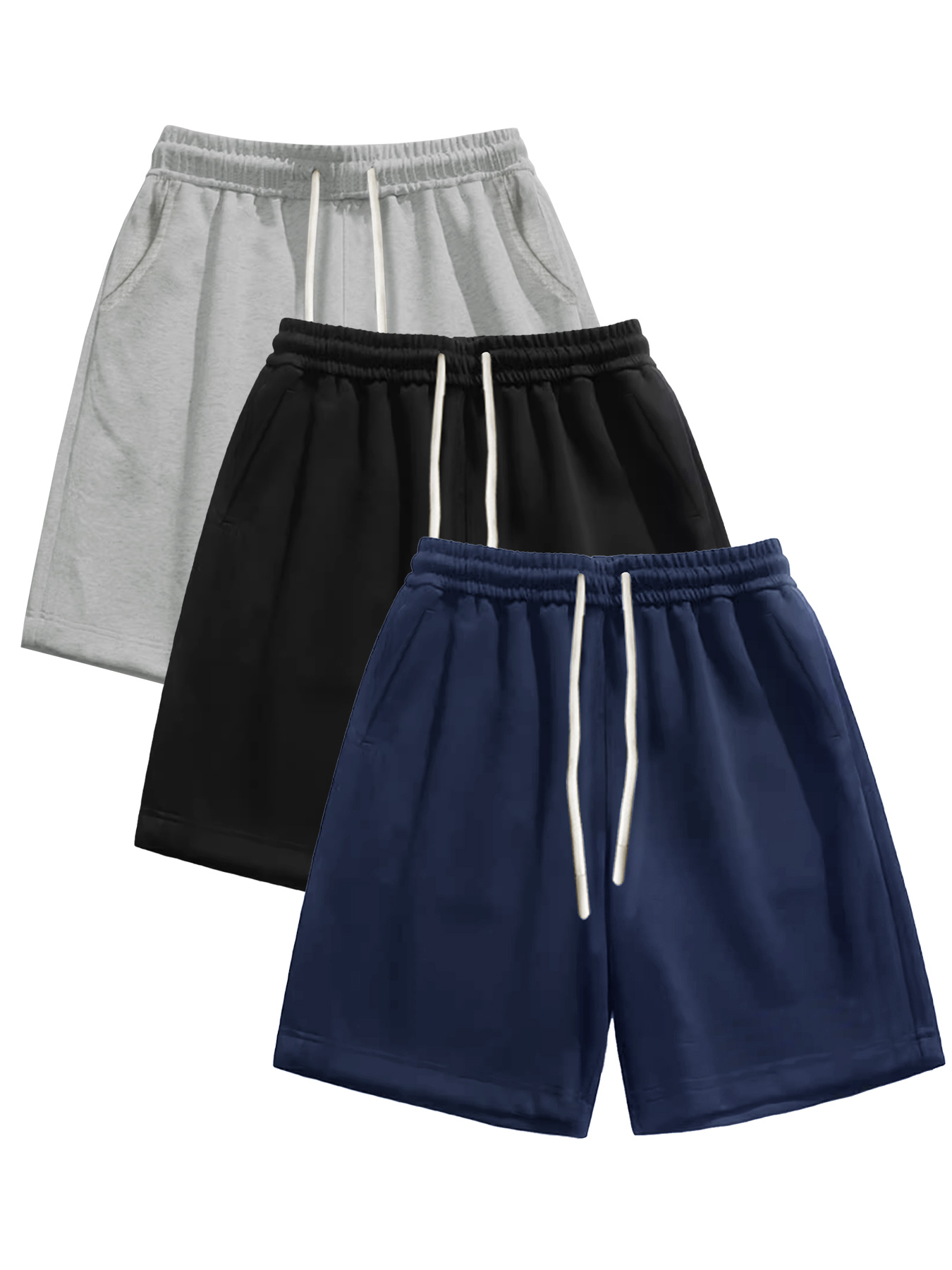 Cycling Commuter Shorts - Męskie szorty 3-częściowe, letnie, jednokolorowe, ze