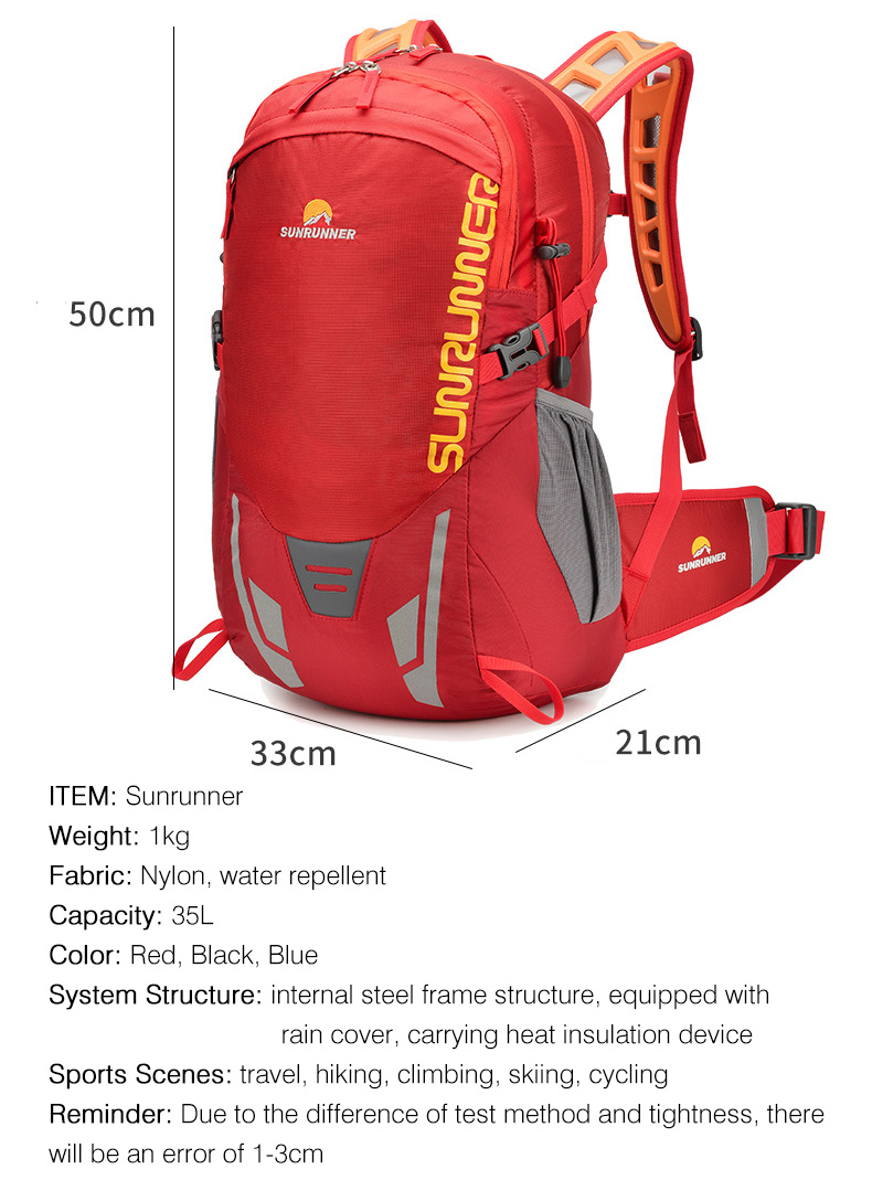 Plecak turystyczny 35L, duża p – Cycling Commute Backpack recenzja i cena