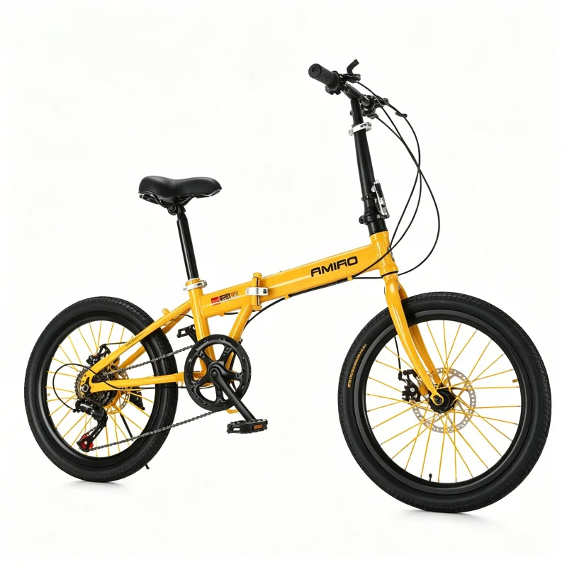 Rower składany z żółtymi felga – Commuting With Bike recenzja i cena