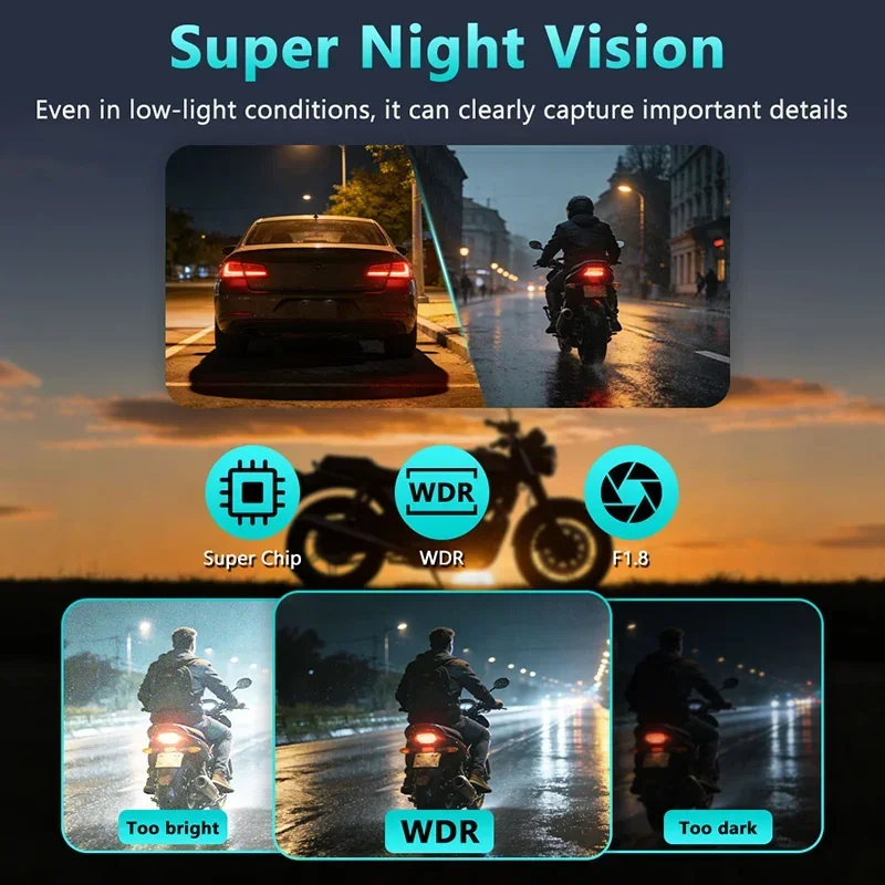 Rejestrator motocyklowy 2K HD, – Cycling Loop recenzja i cena